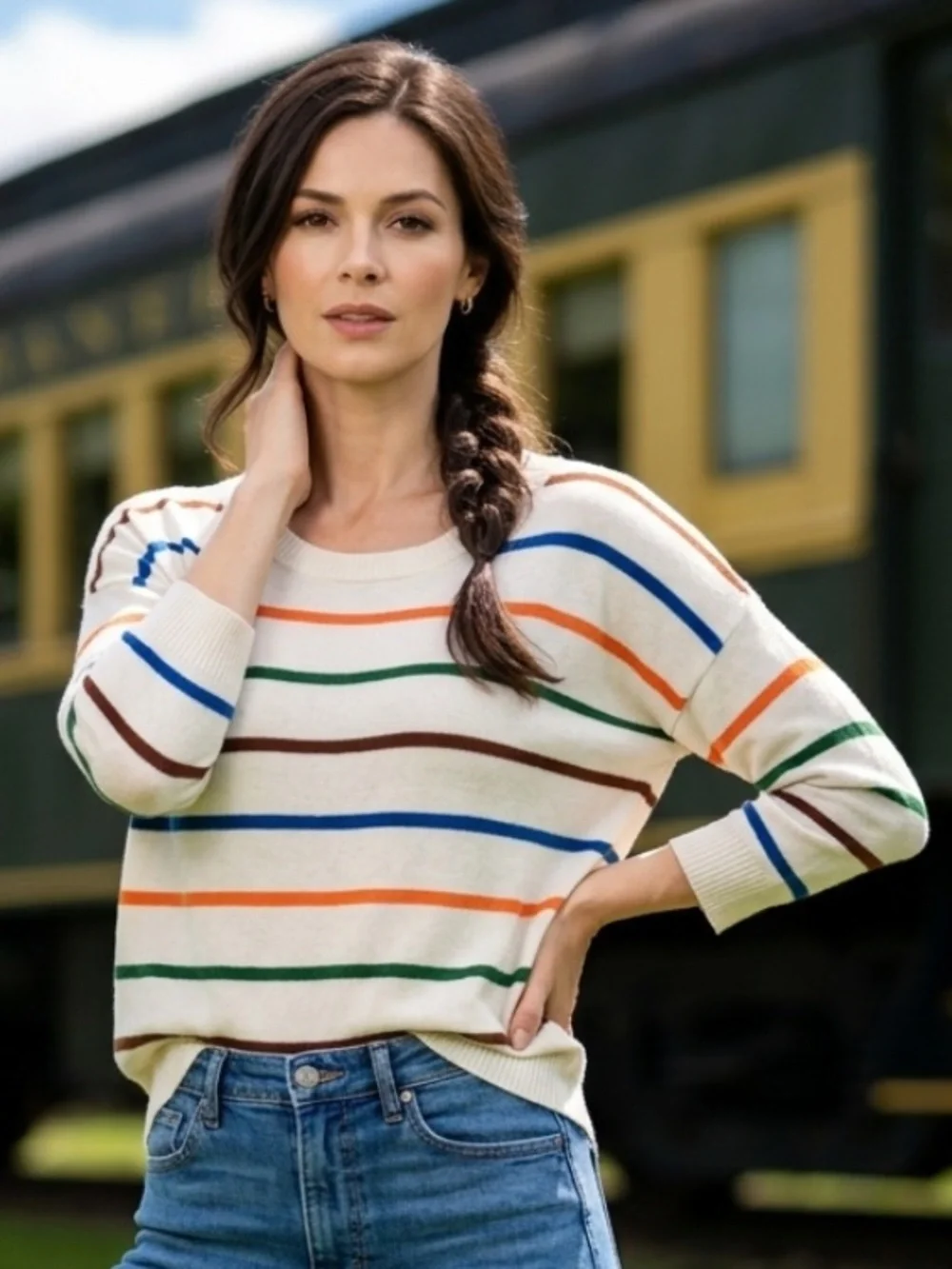 J. Crew colorful stripes